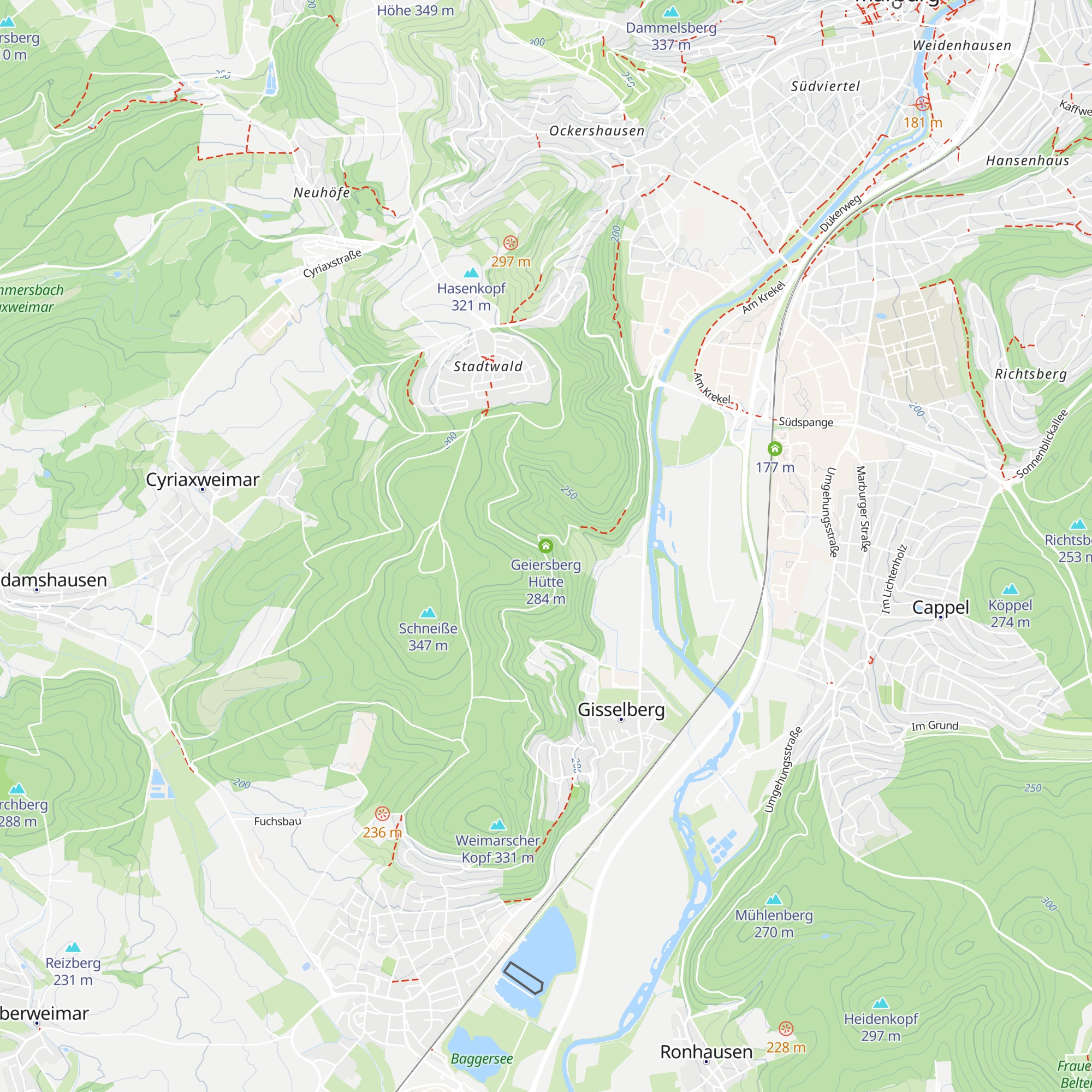 Geiersberg Hütte map