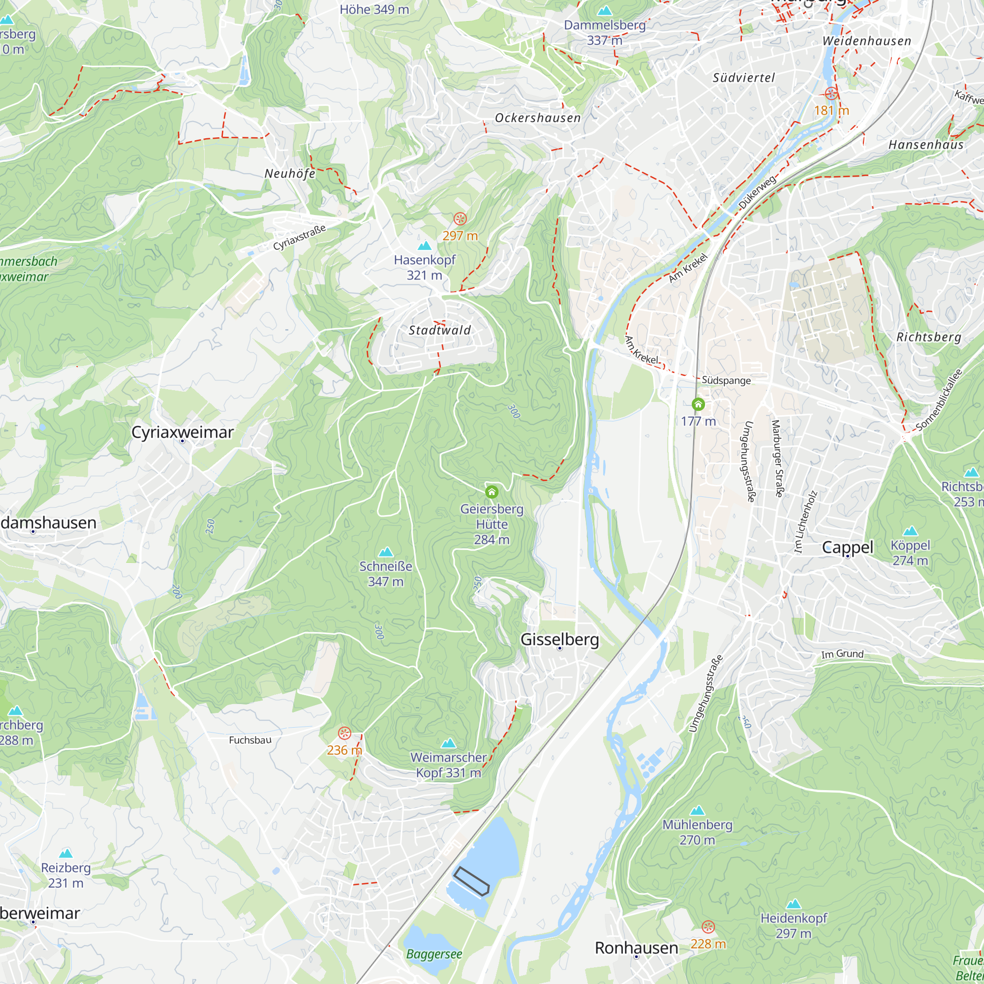 Geiersberg Hütte map