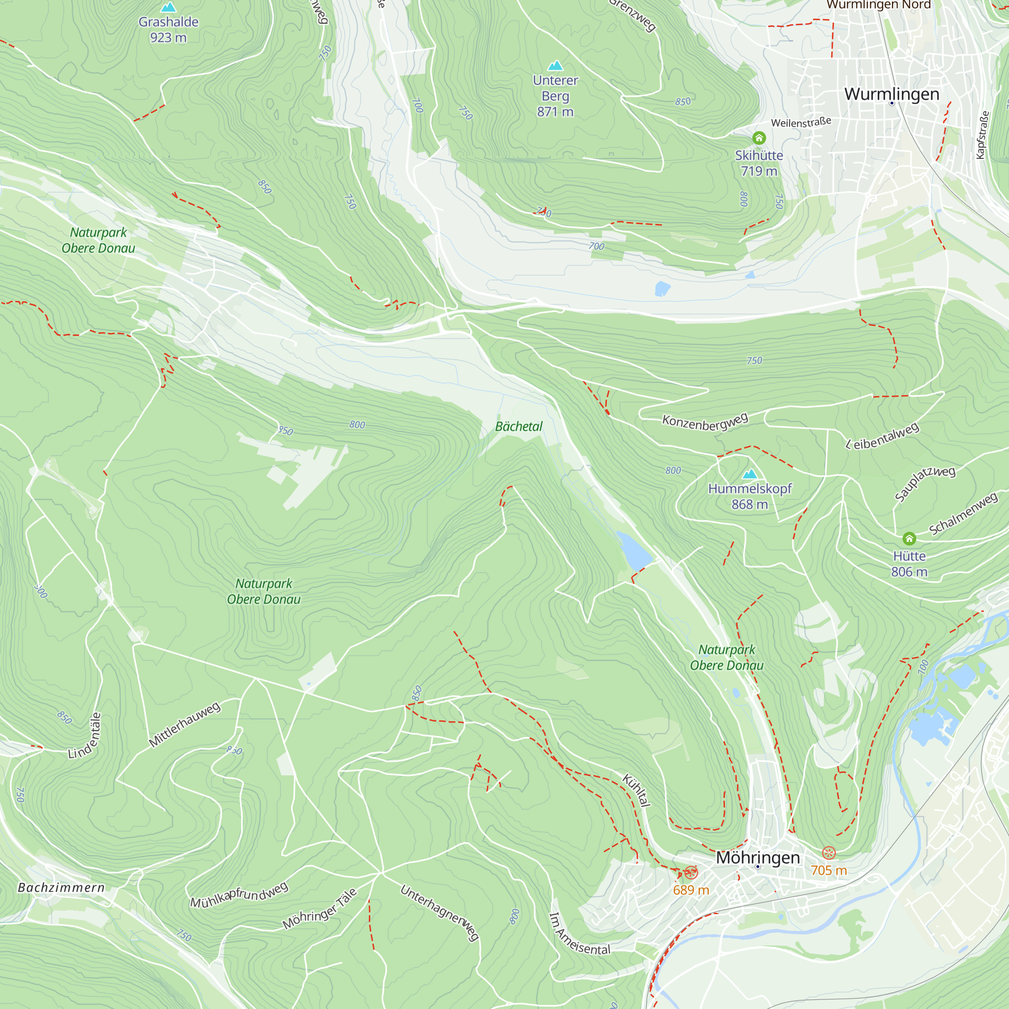 Schutzhütte am Känzele map