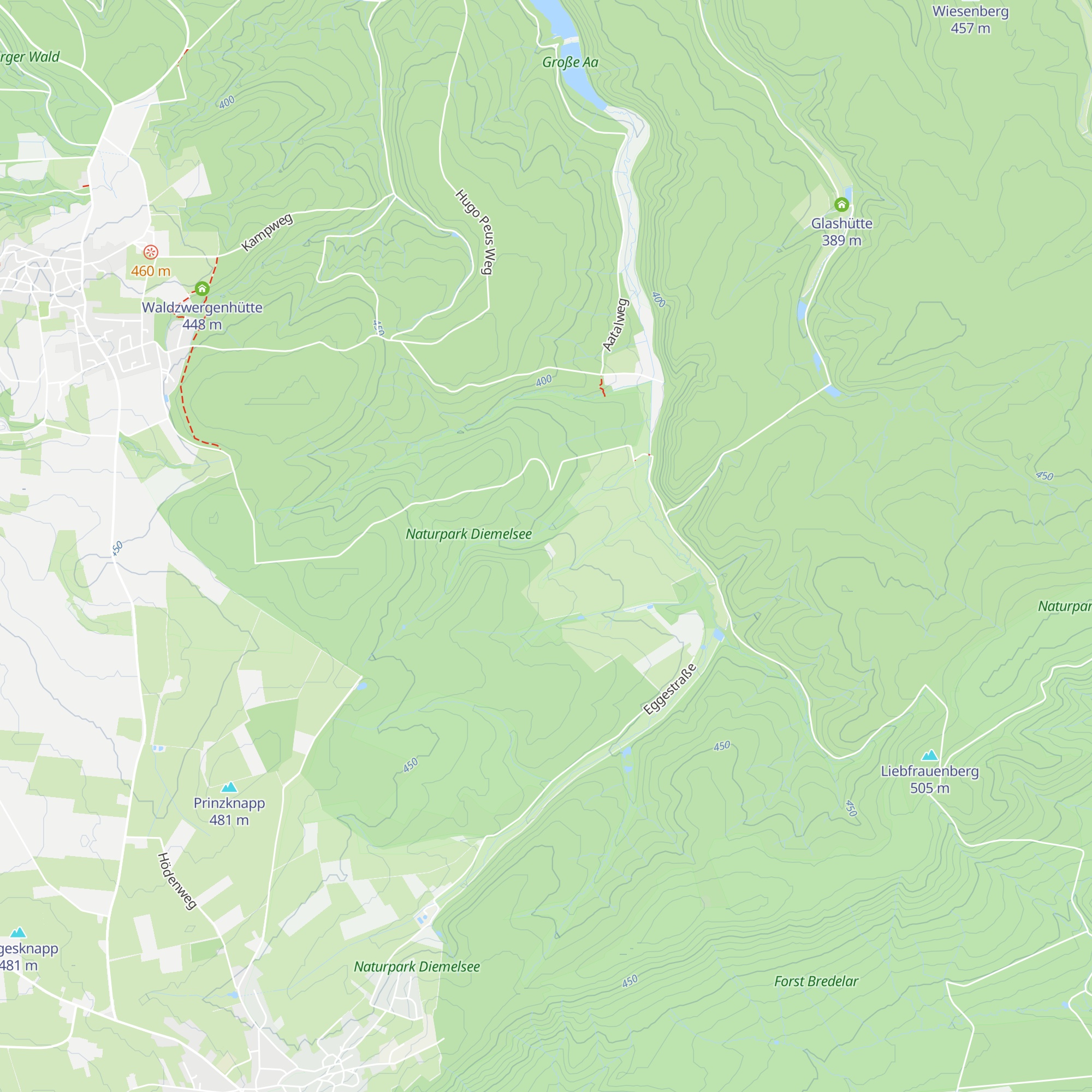 Jagdhütte Madfeld-Wald map
