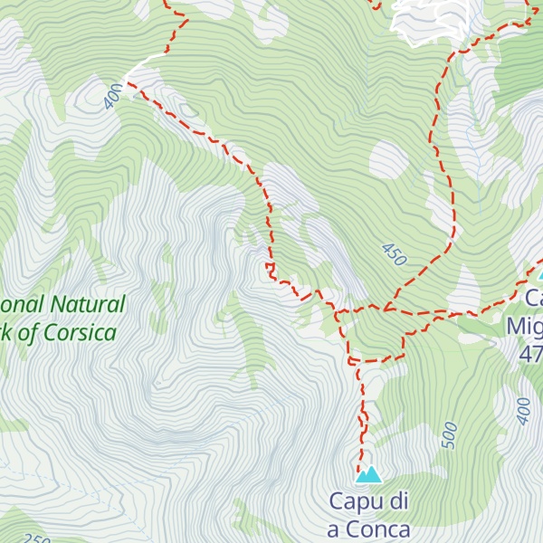 Map of Capu di a Veta