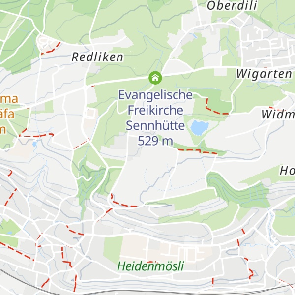 Map of Unter Hüttenacher