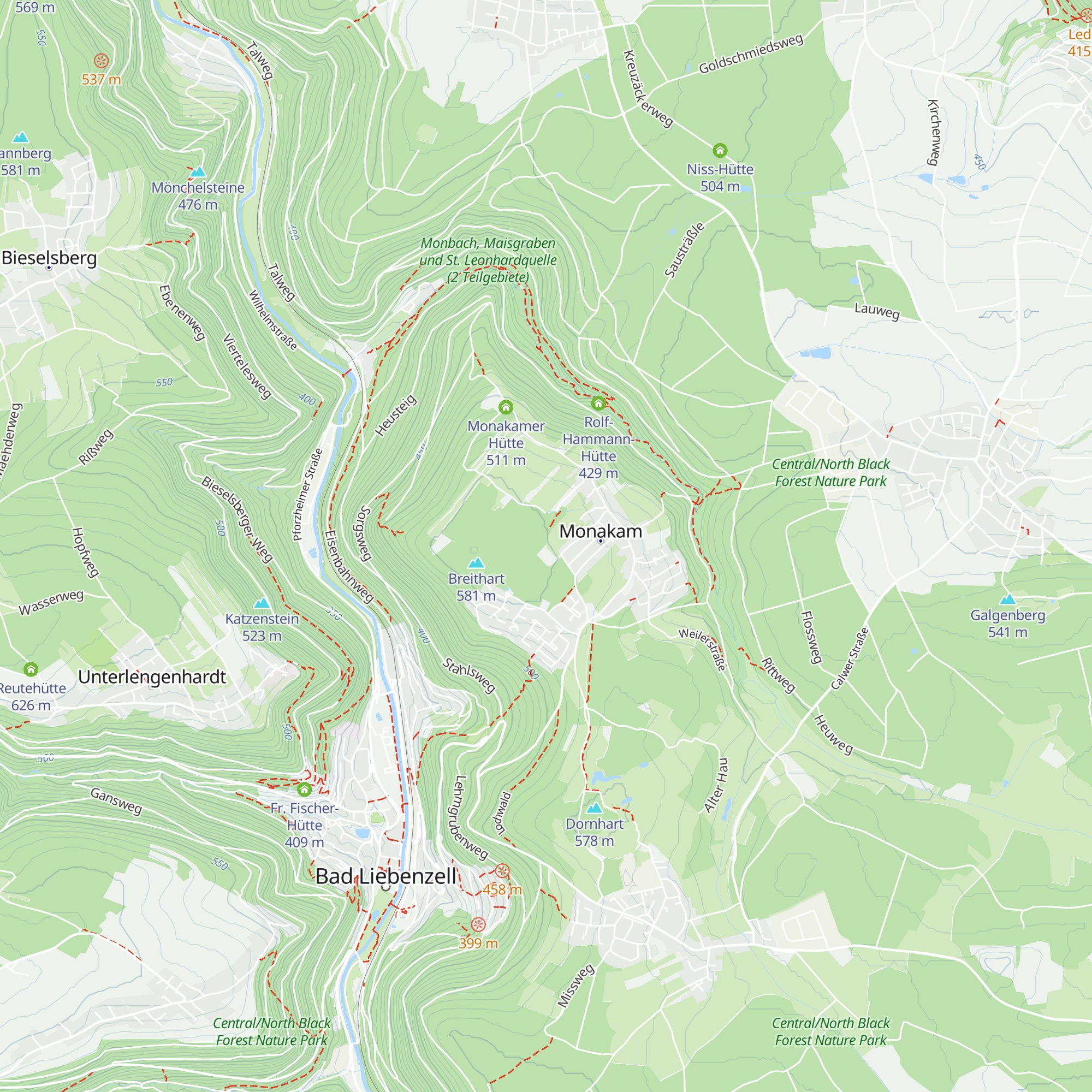 Sporthütte SG Monakam map