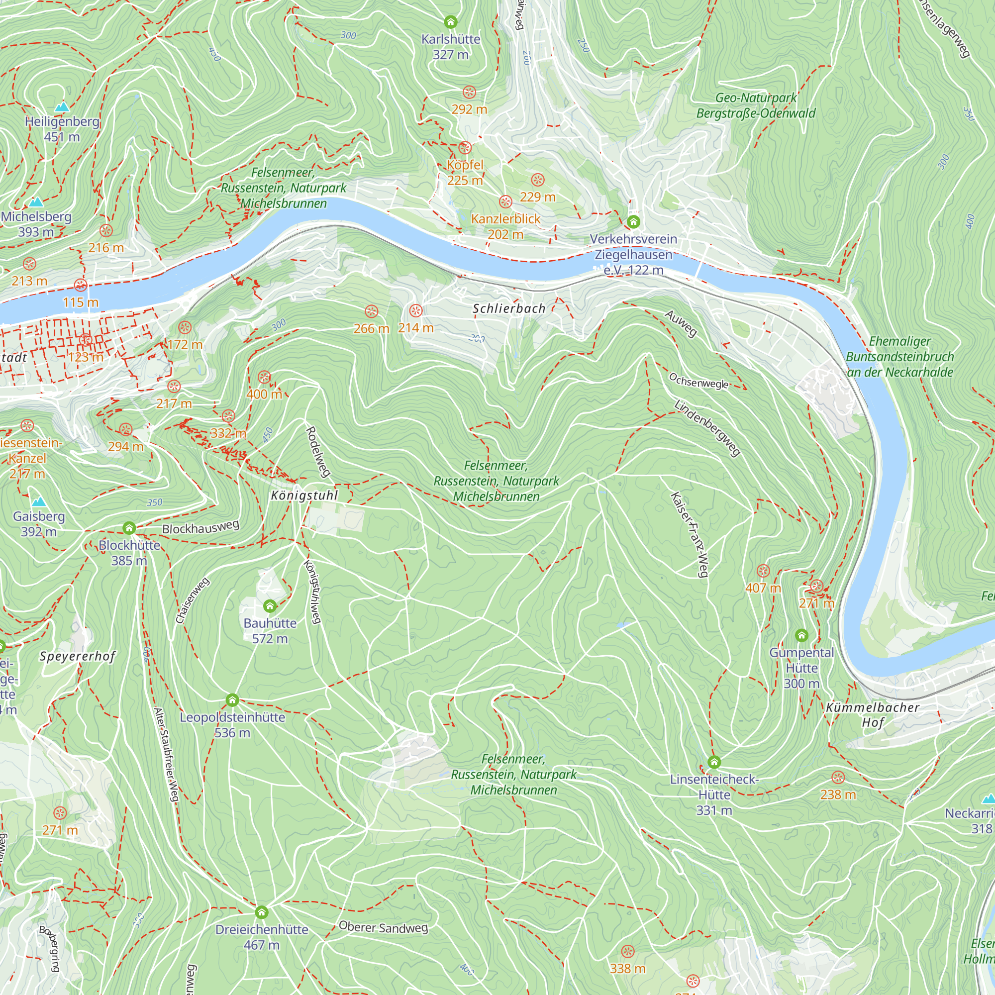 Felsenmeer-Hütte map