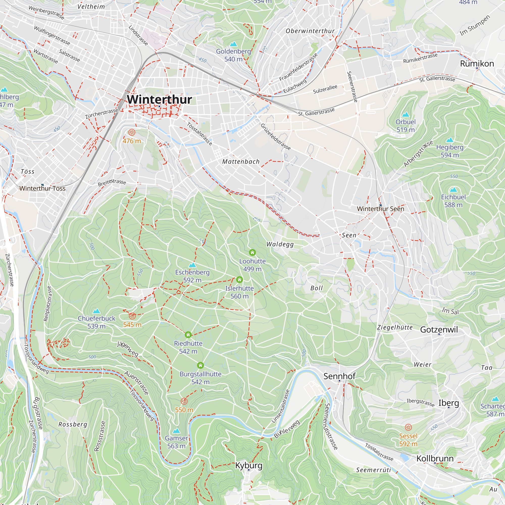 Loohütte map