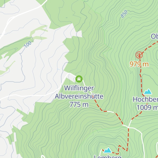 Map of Wilflinger Albvereinshütte