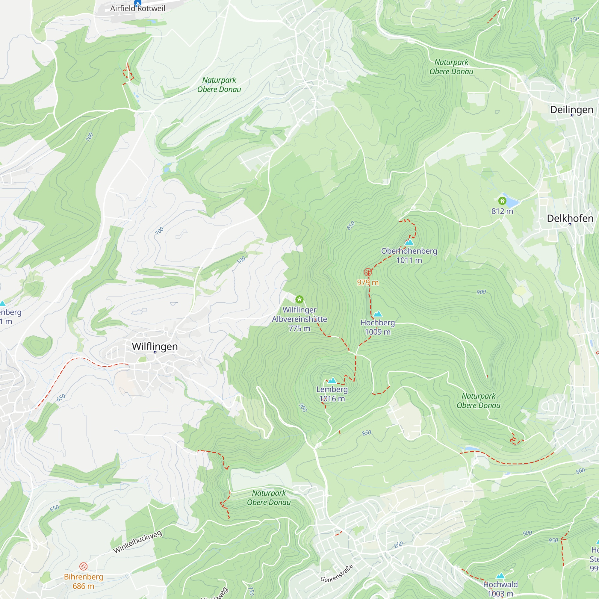 Wilflinger Albvereinshütte map