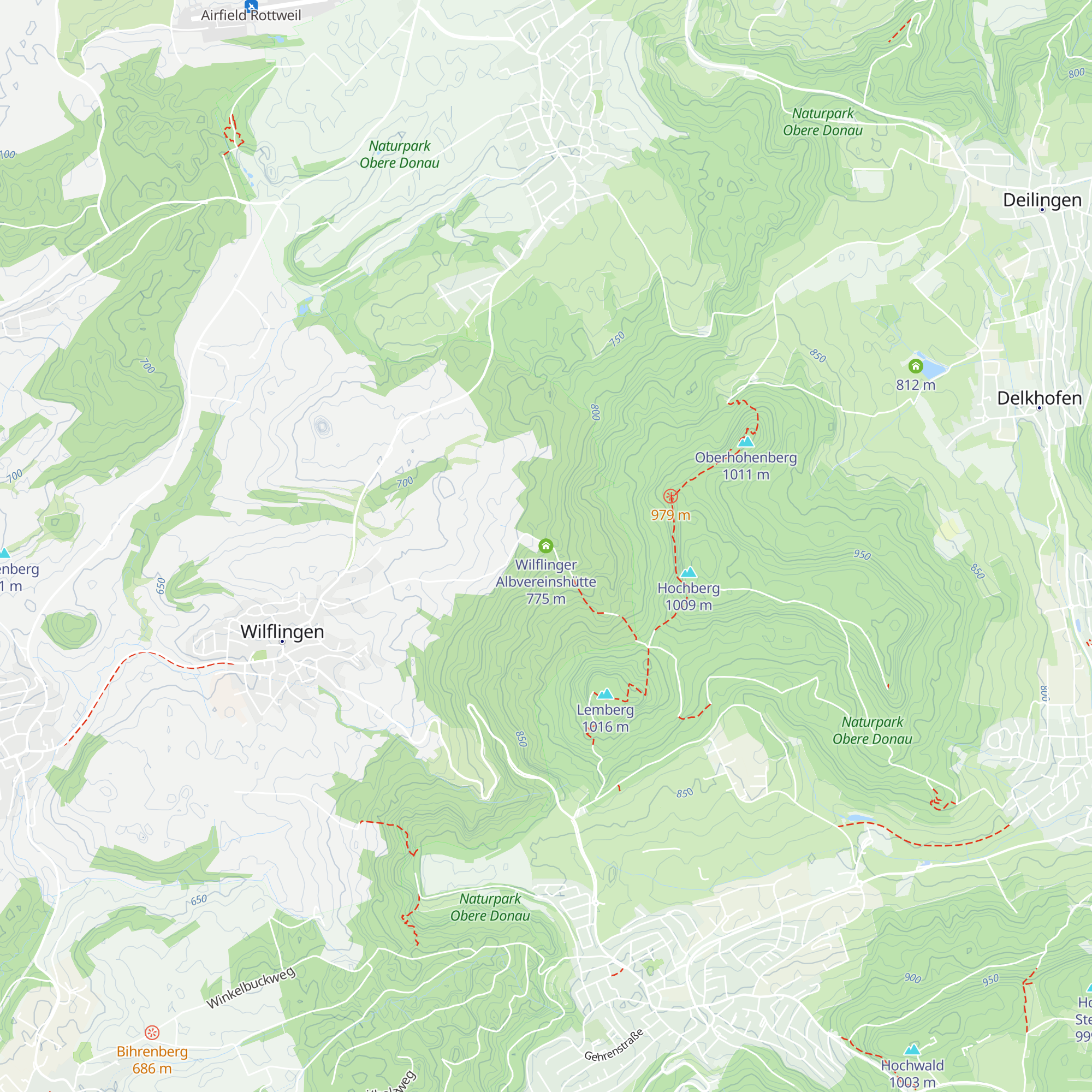Wilflinger Albvereinshütte map