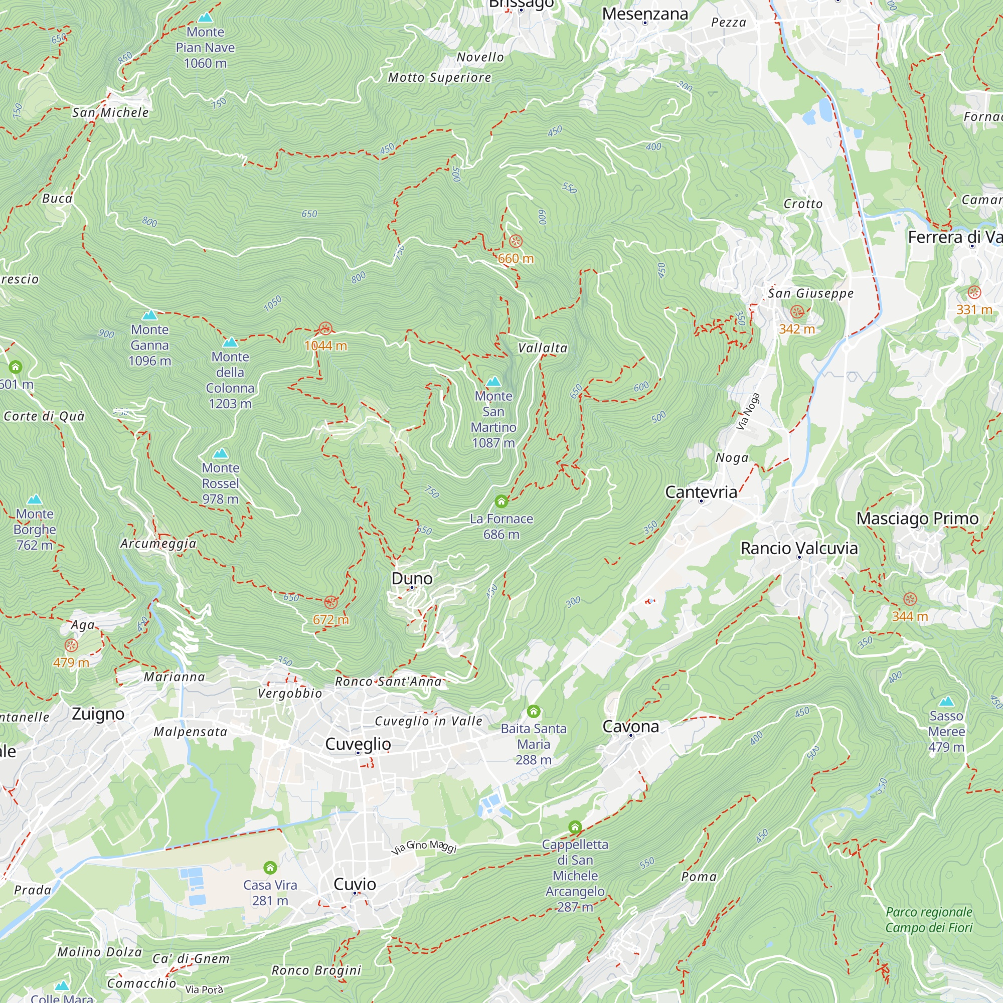 La Fornace map