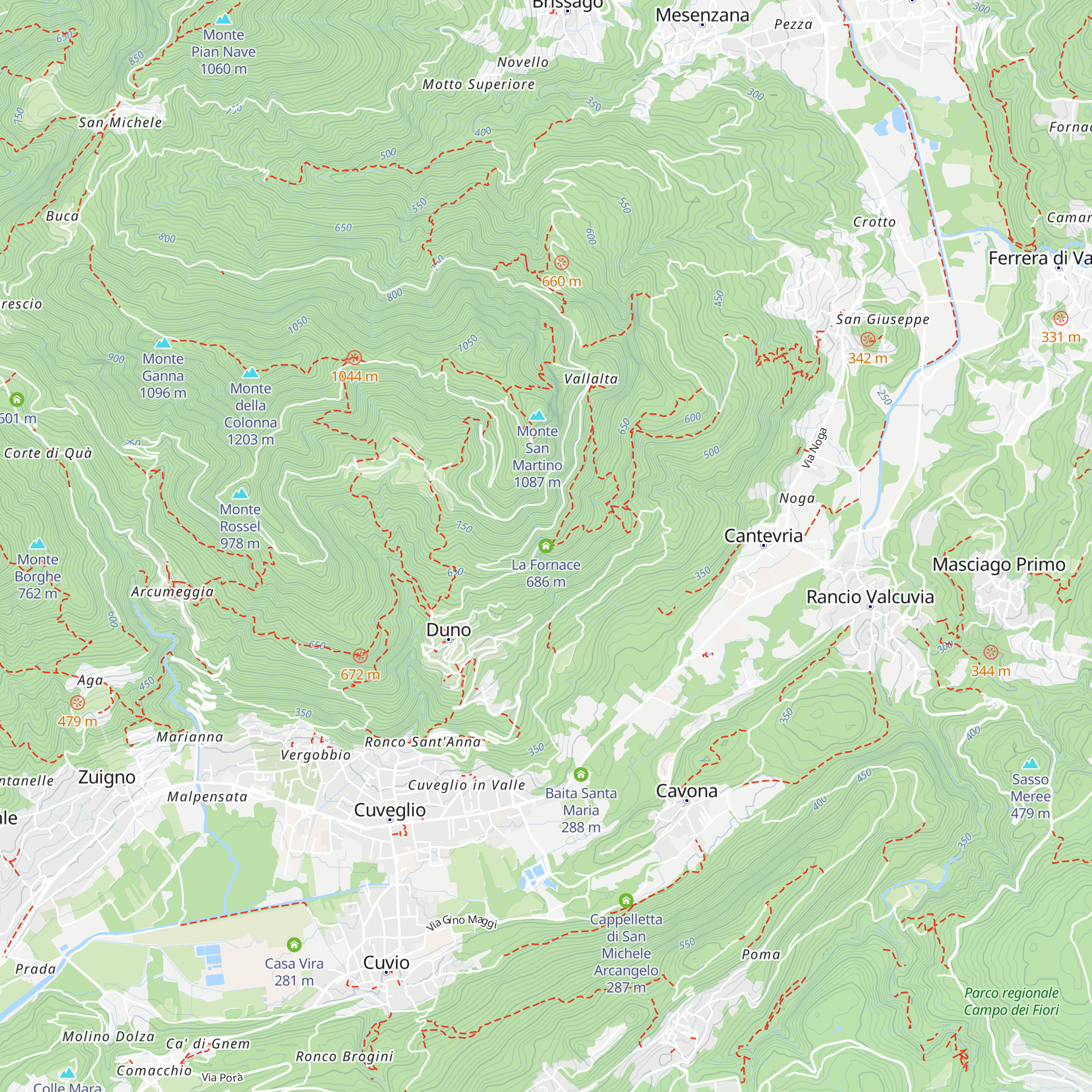 La Fornace map
