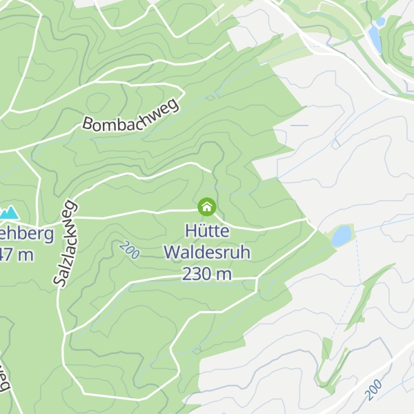 Map of Hütte Waldesruh