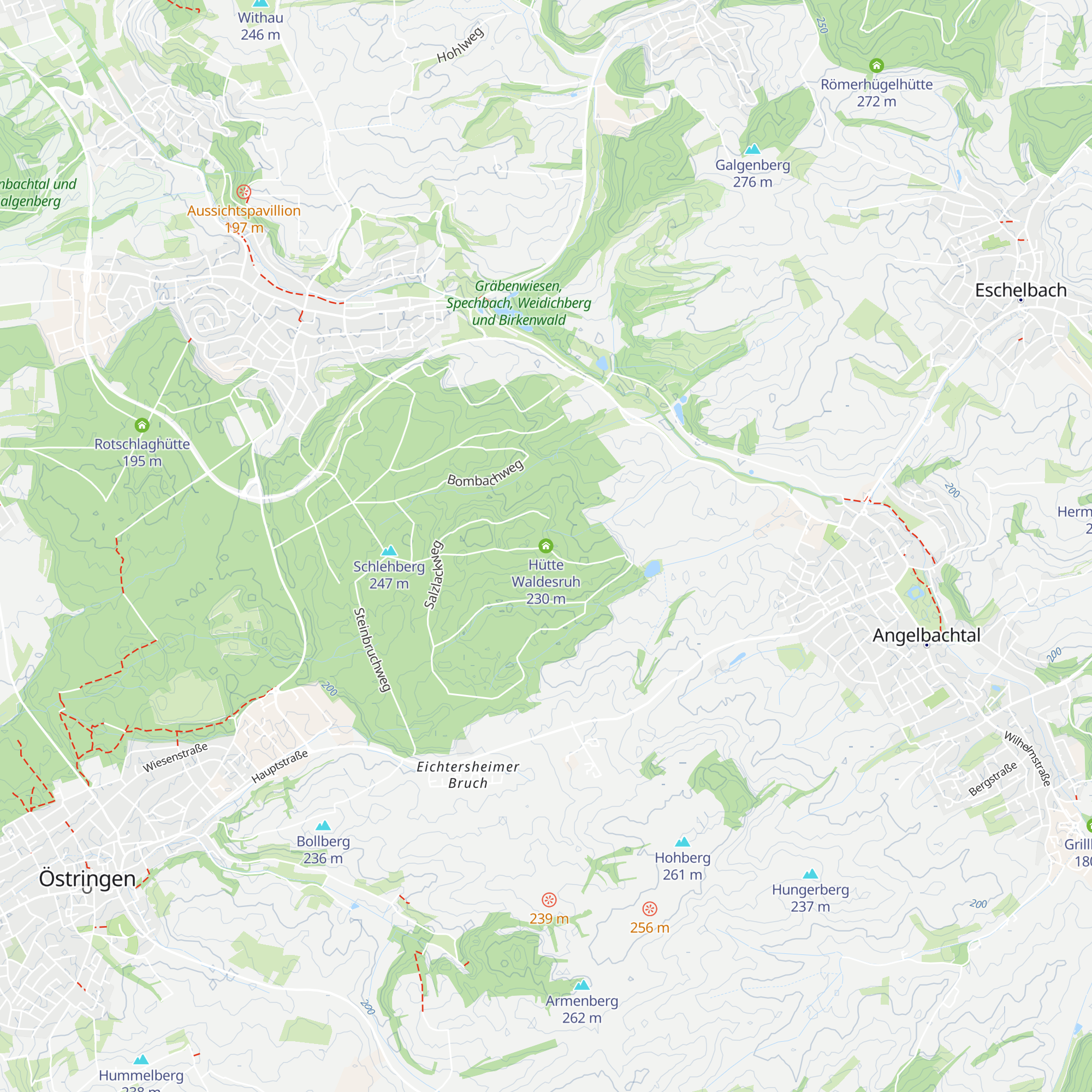 Hütte Waldesruh map