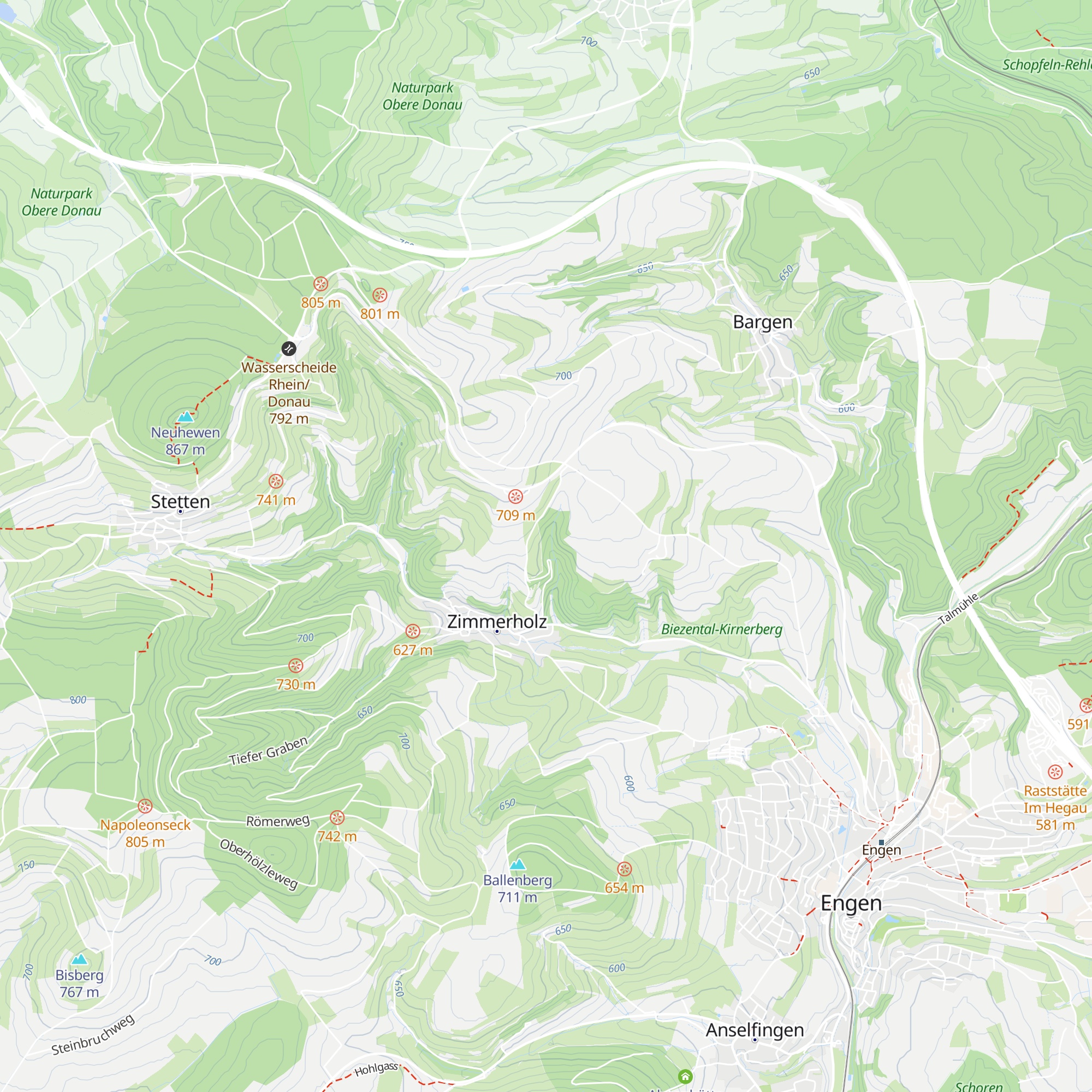 Waldhütte Hubertus map