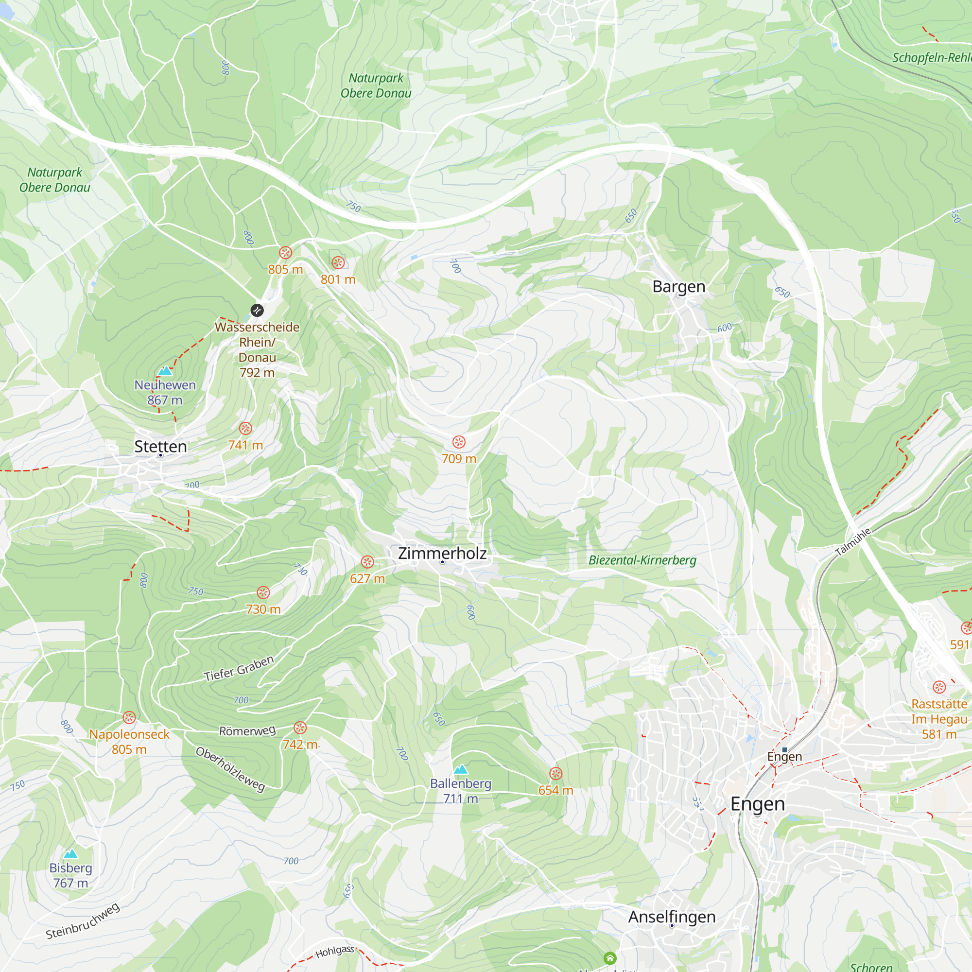 Waldhütte Hubertus map