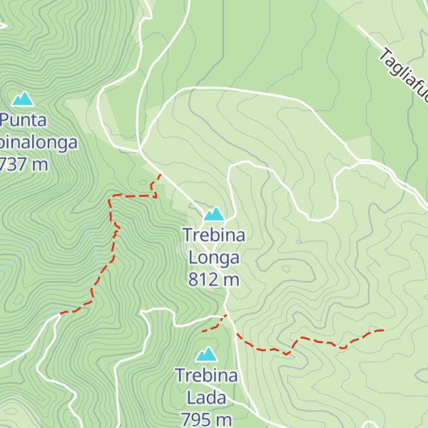 Map of Trebina Longa