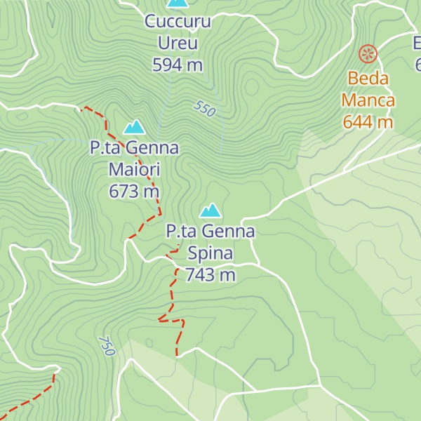 Map of P.ta Genna Spina