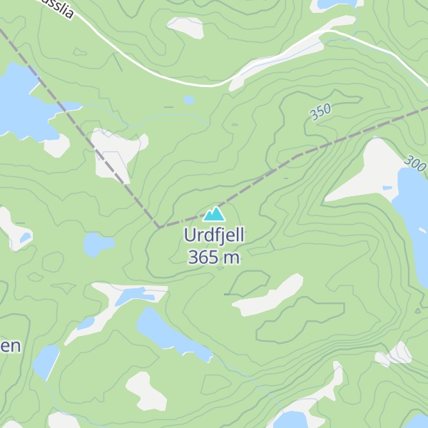 Map of Urdfjell