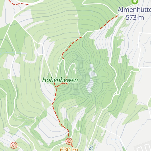 Map of Hohenhewen