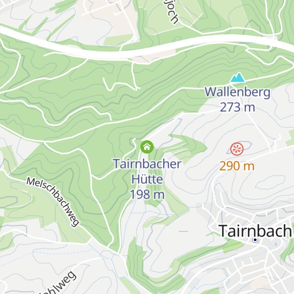 Map of Tairnbacher Hütte