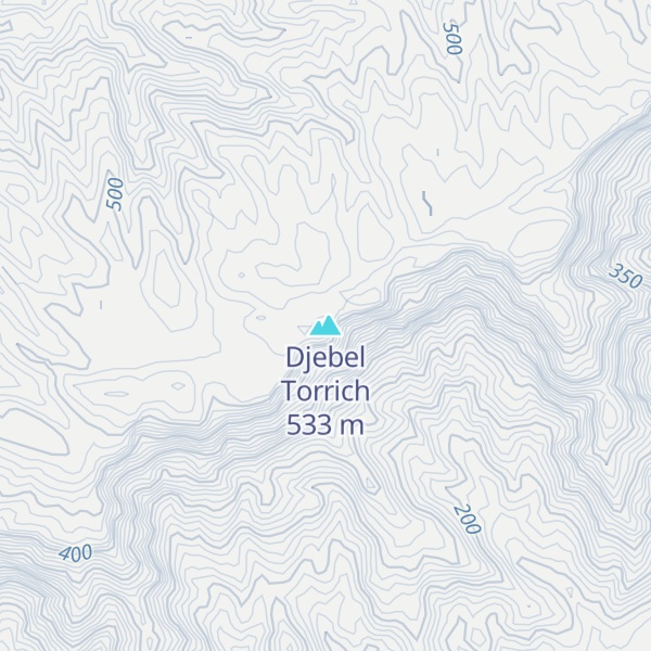 Map of Djebel Torrich