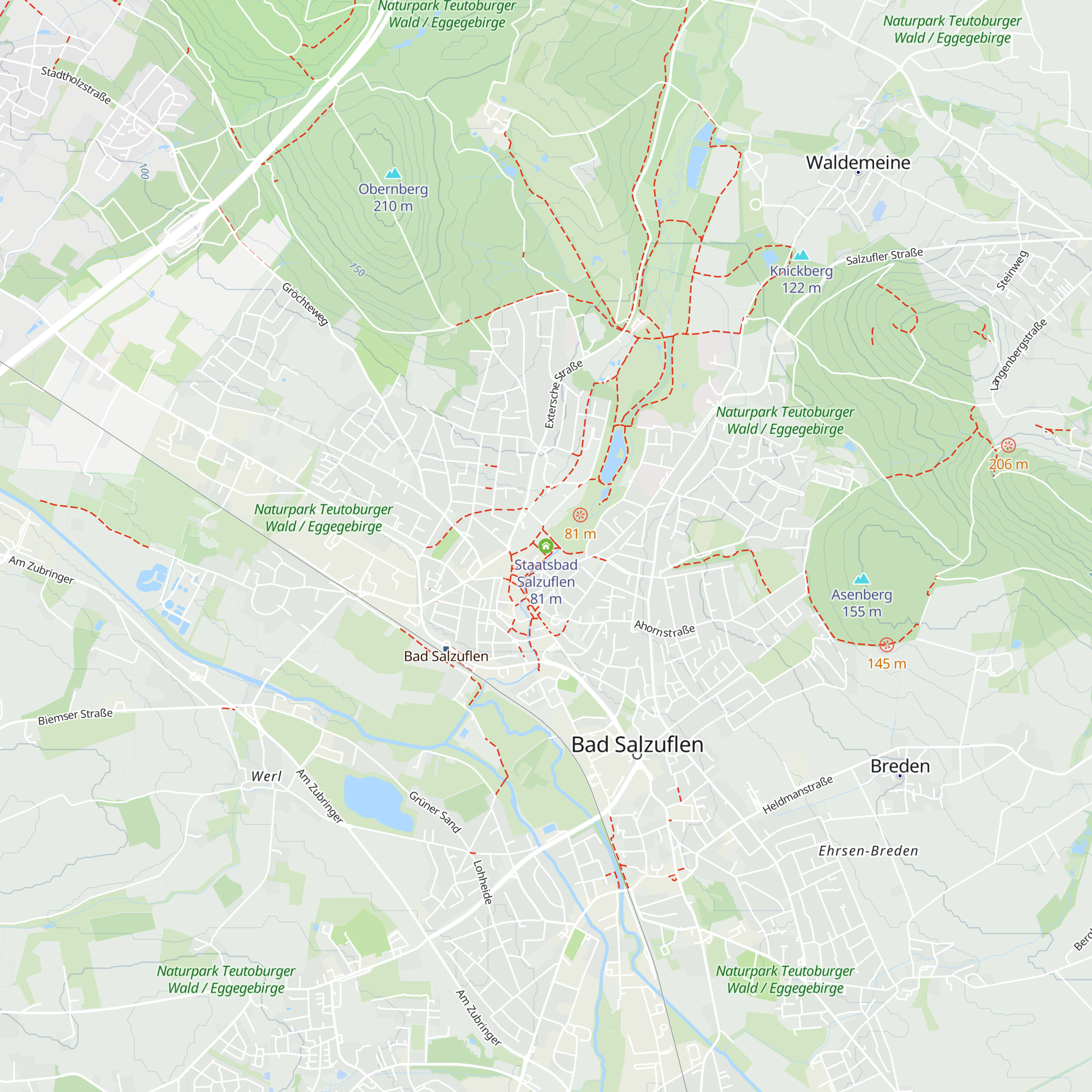 Staatsbad Salzuflen map