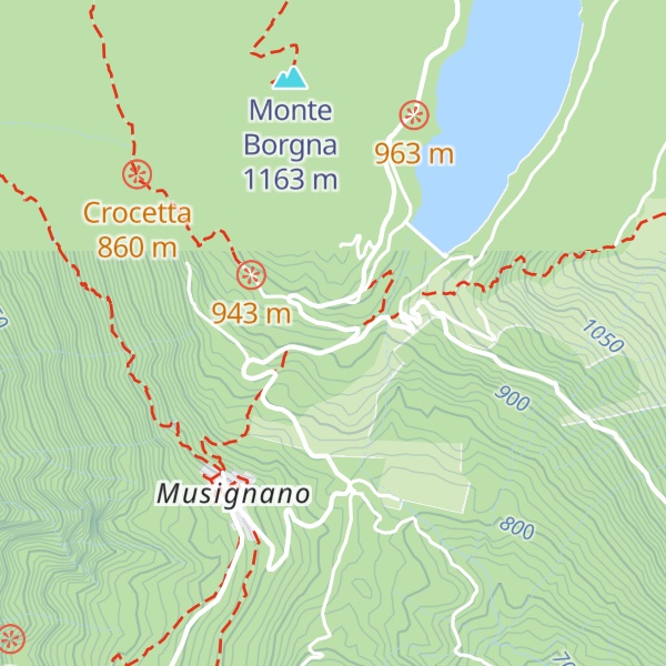 Map of Albergo Monte Borgna
