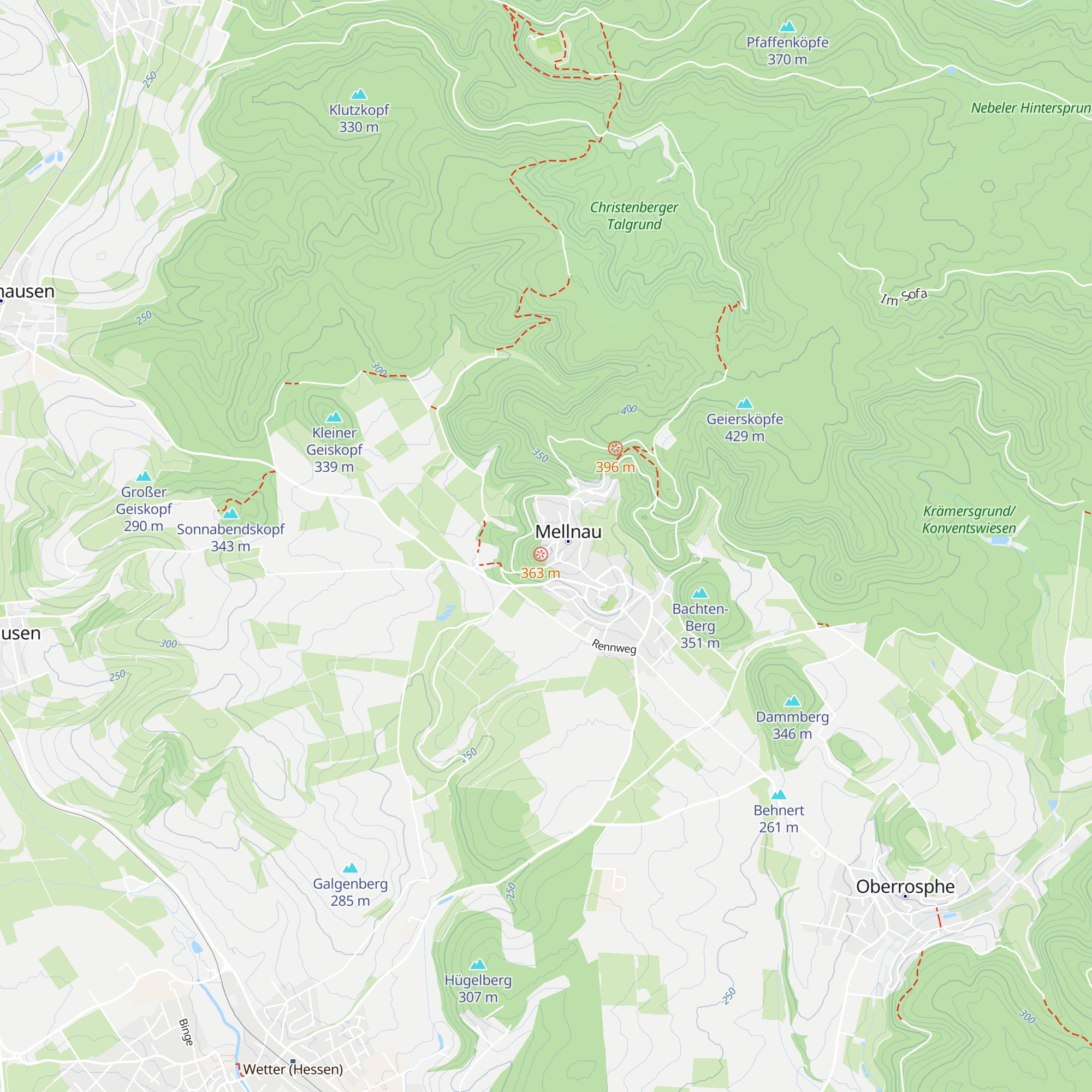 Kuckuckshütte Mellnau map