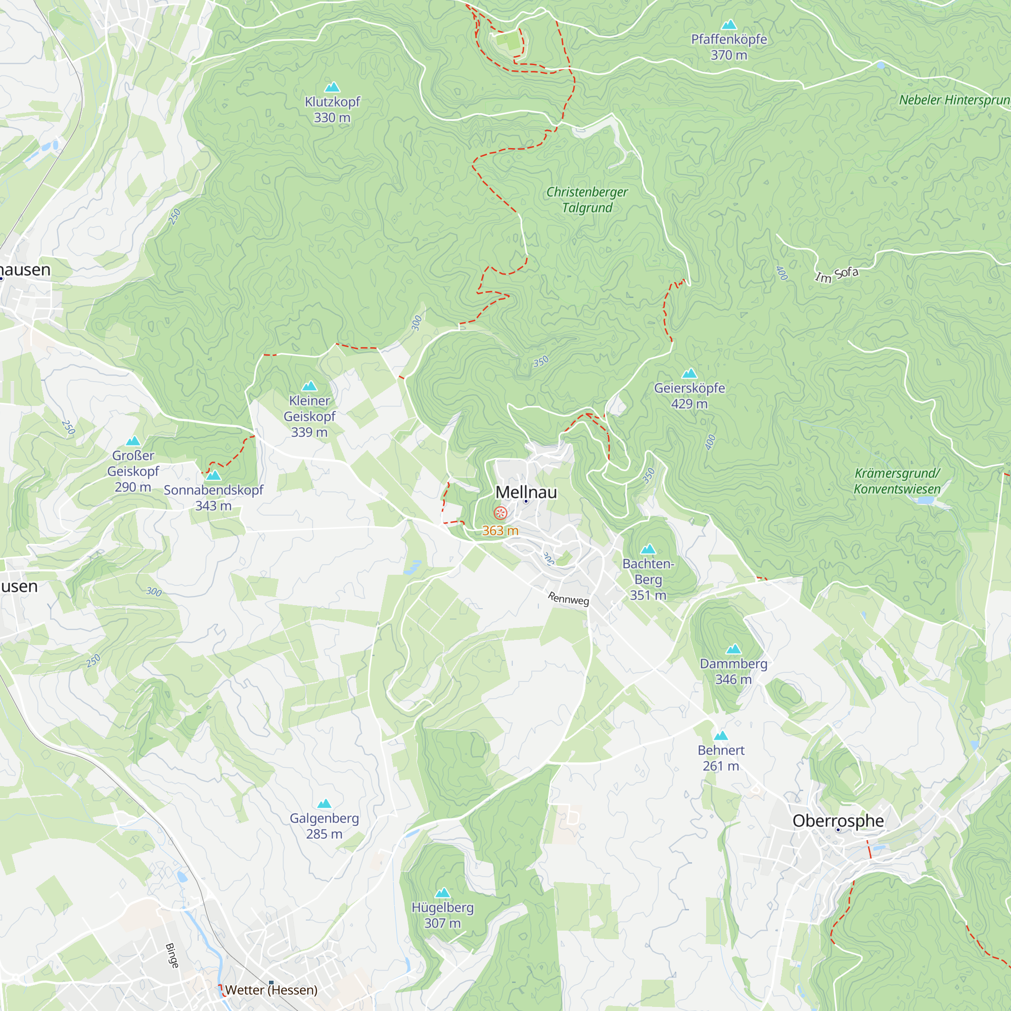 Kuckuckshütte Mellnau map