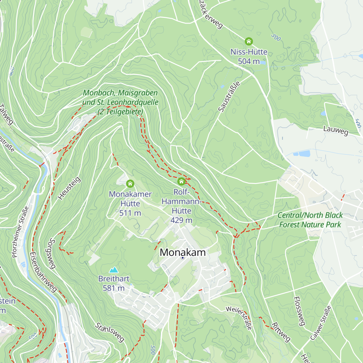 Rolf-Hammann-Hütte map