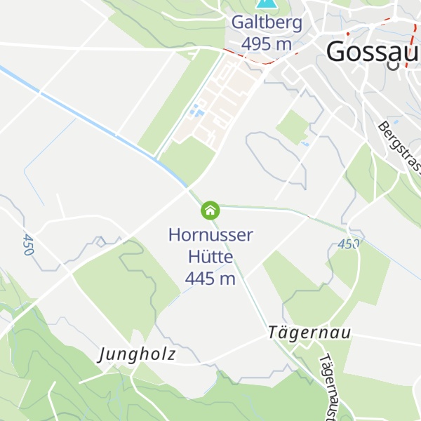 Map of Hornusser Hütte