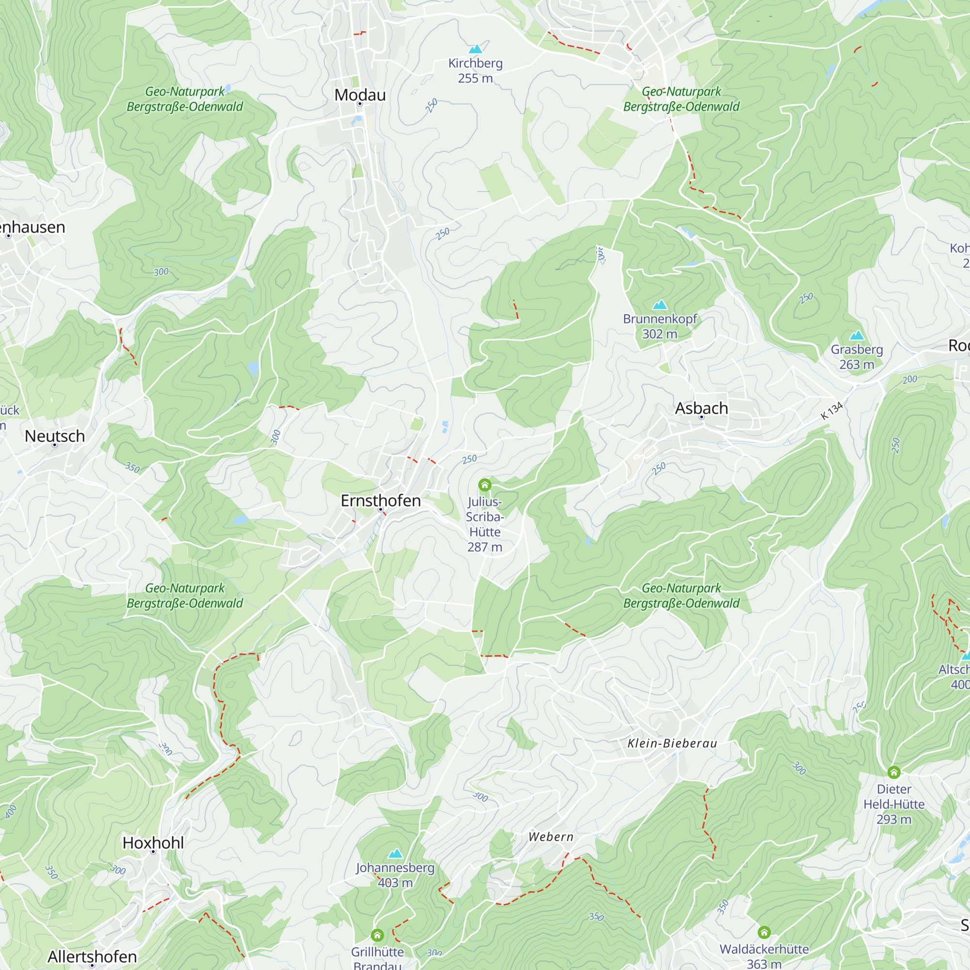 Julius-Scriba-Hütte map
