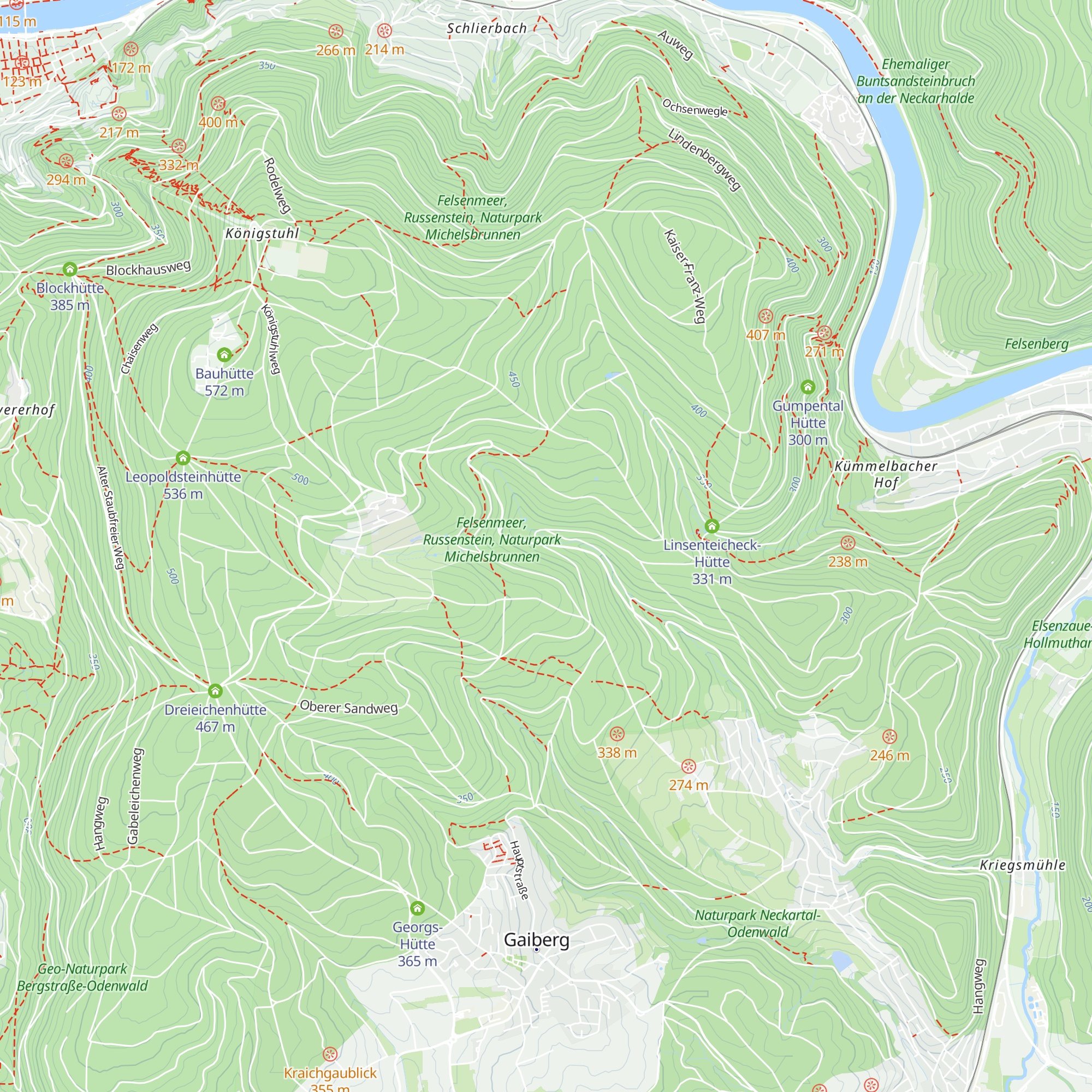 Michelshütte map