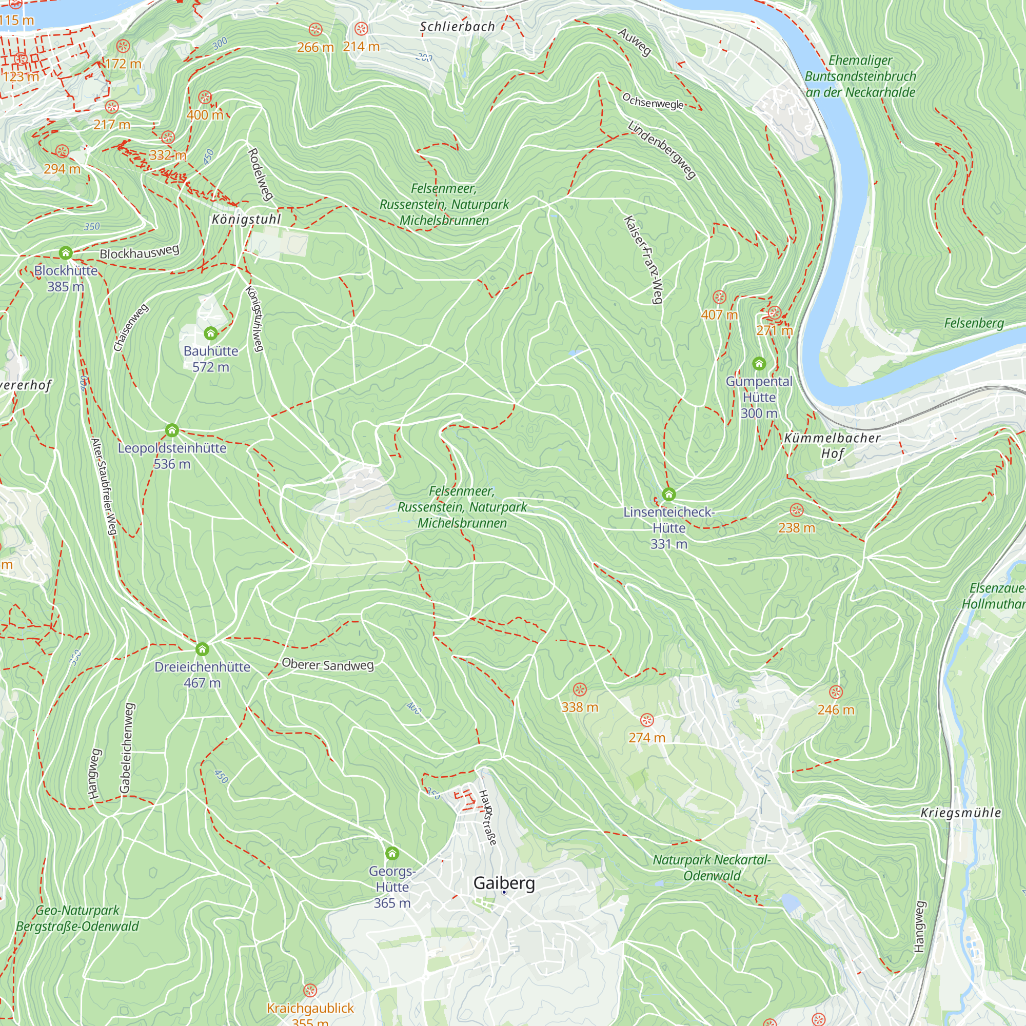 Michelshütte map