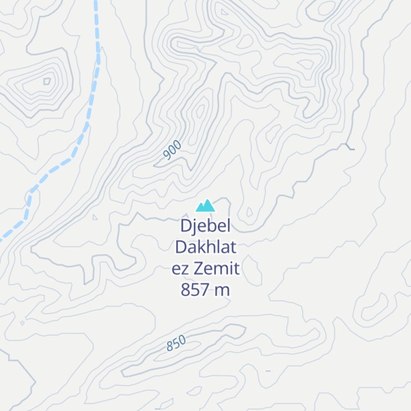 Map of Djebel Dakhlat ez Zemit