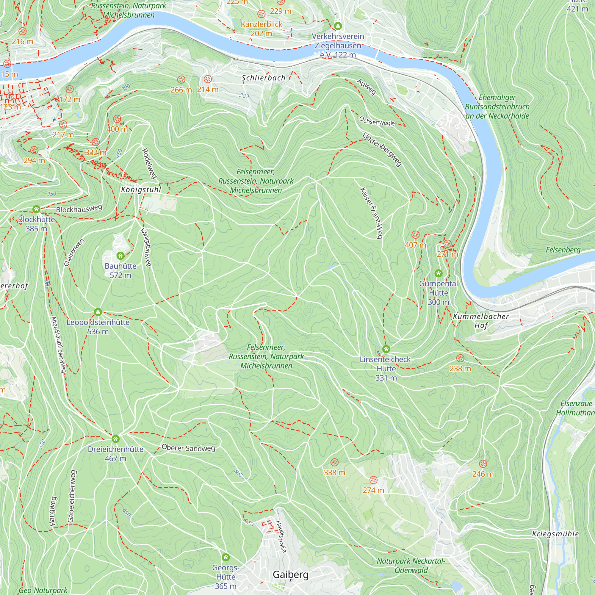 Kraussteinhütte map
