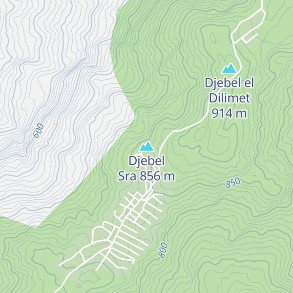 Map of Djebel Sra