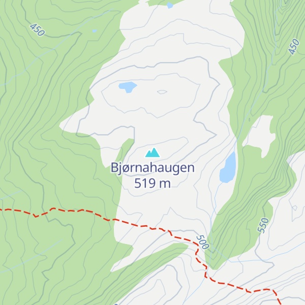 Map of Bjørnahaugen