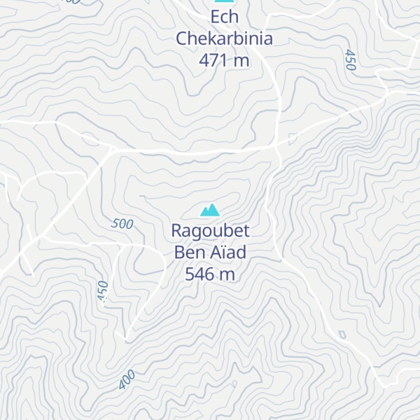 Map of Ragoubet Ben Aïad