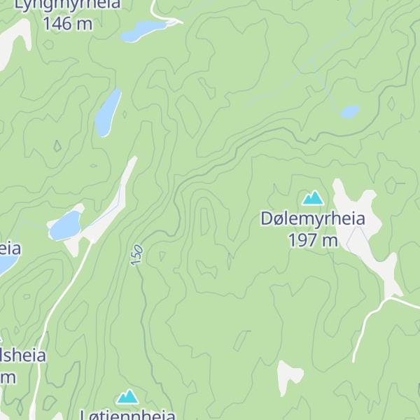 Map of Røyselandsknatten
