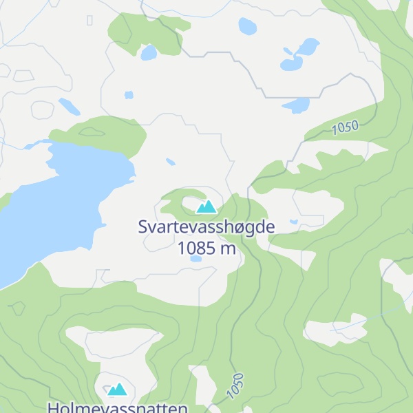 Map of Svartevasshøgde