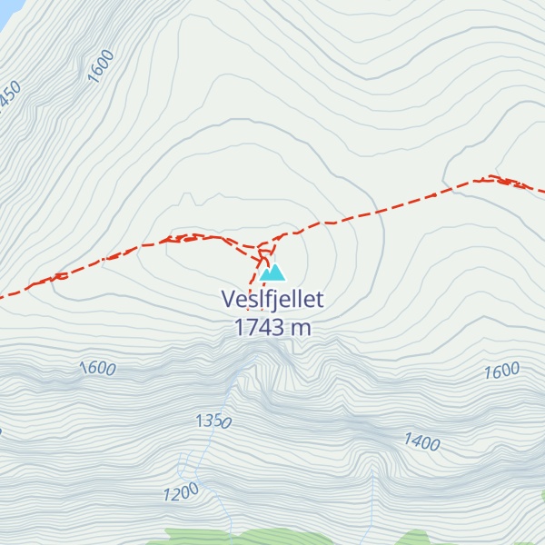 Map of Veslfjellet
