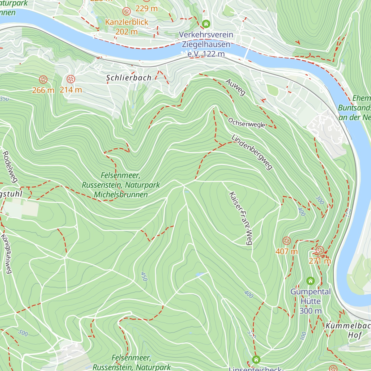 Hohlenkästenbaumhütte map