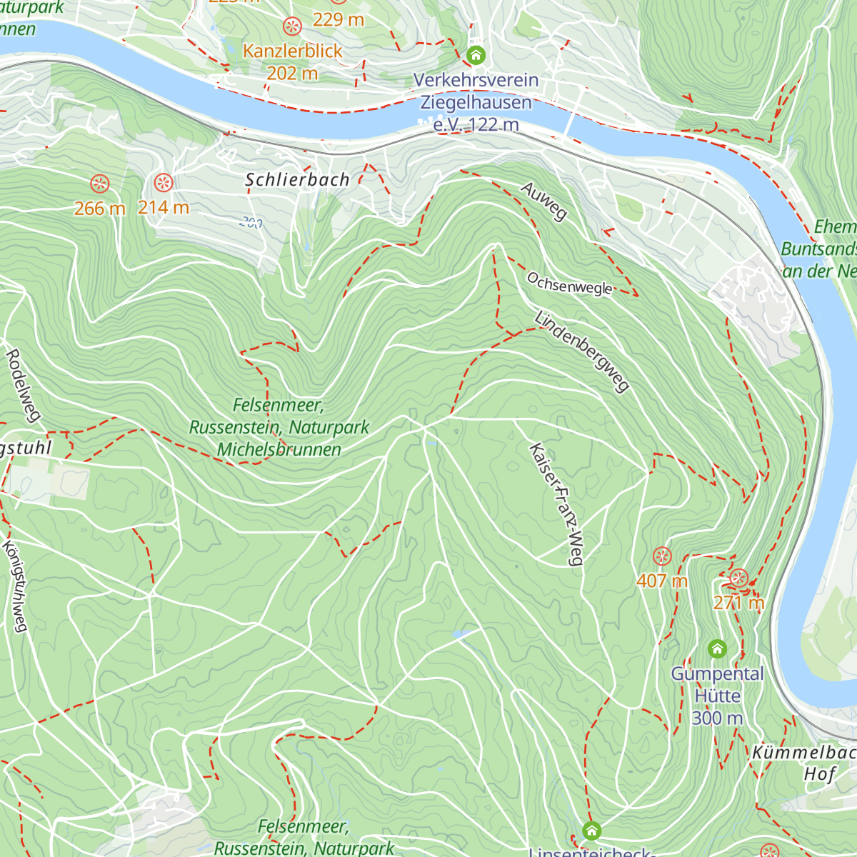Hohlenkästenbaumhütte map