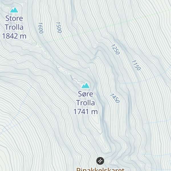 Map of Søre Trolla