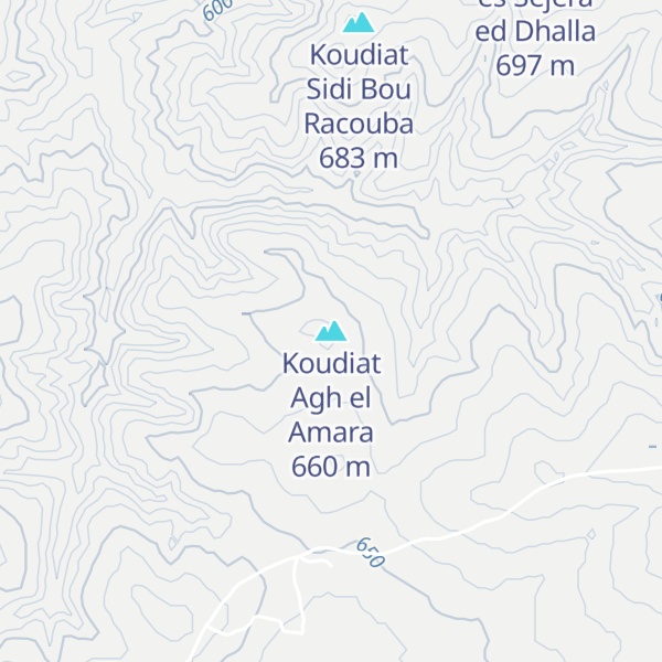 Map of Koudiat Agh el Amara