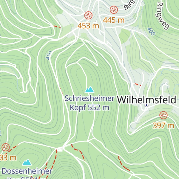 Map of Schriesheimer Kopf