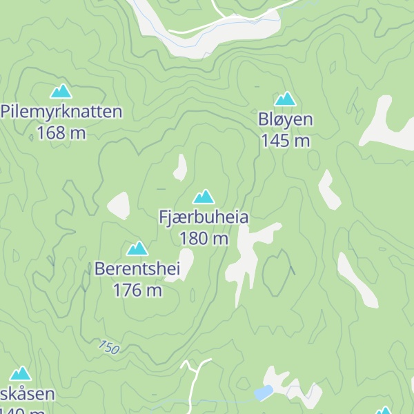 Map of Røykjerrheia