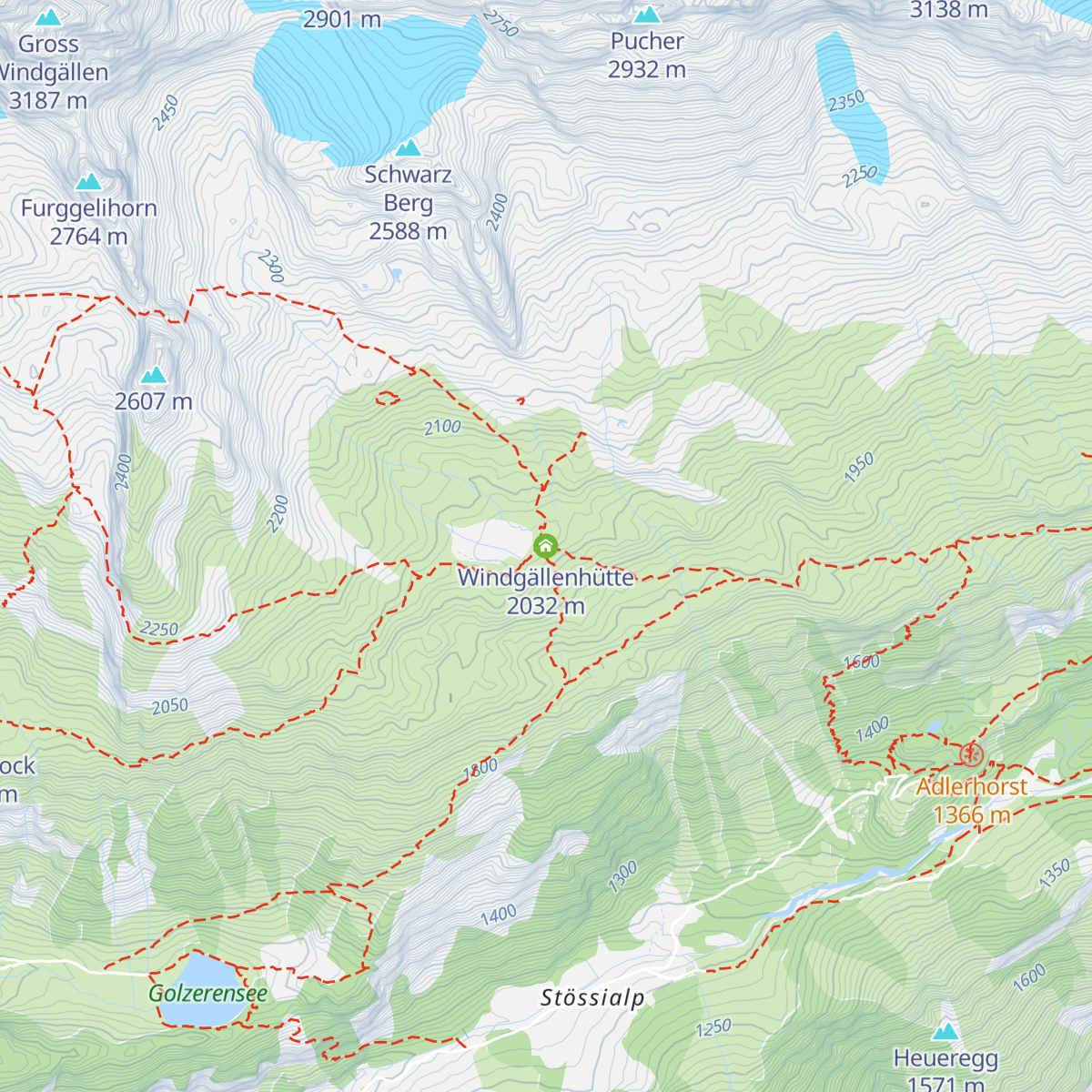 Windgällenhütte map