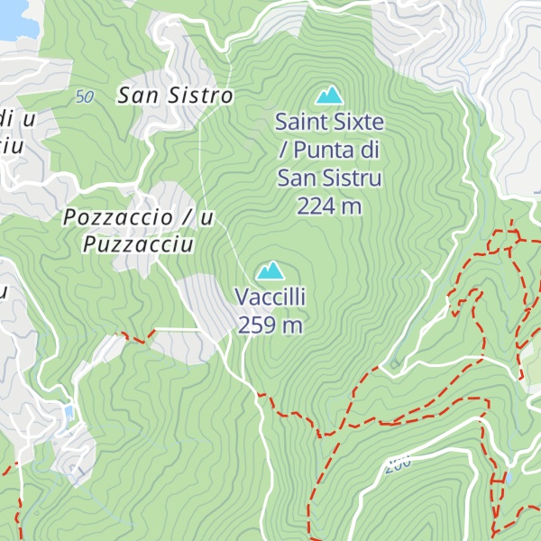 Map of Vaccilli