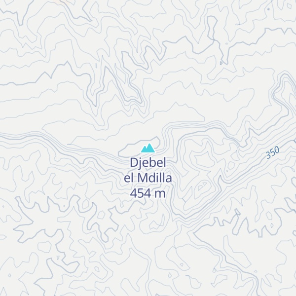 Map of Djebel el Mdilla